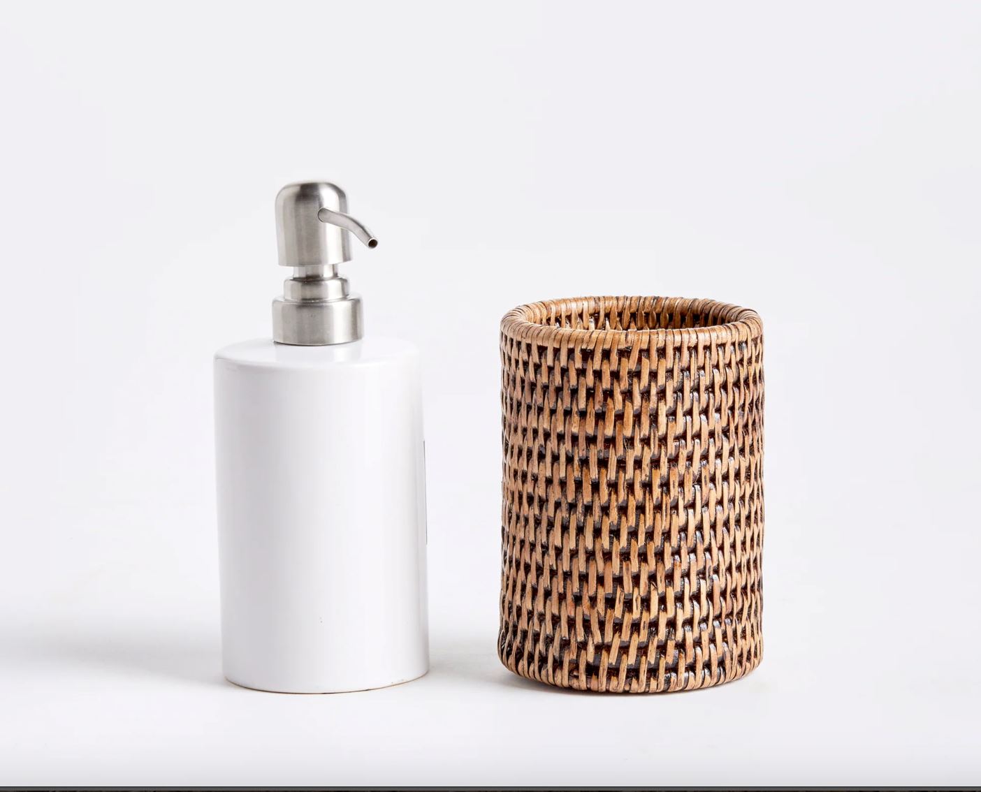 Rattan Soap Dispenser Bath & Body 