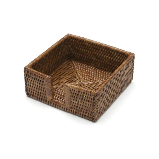 Rattan Square Napkin Holder Kitchen 