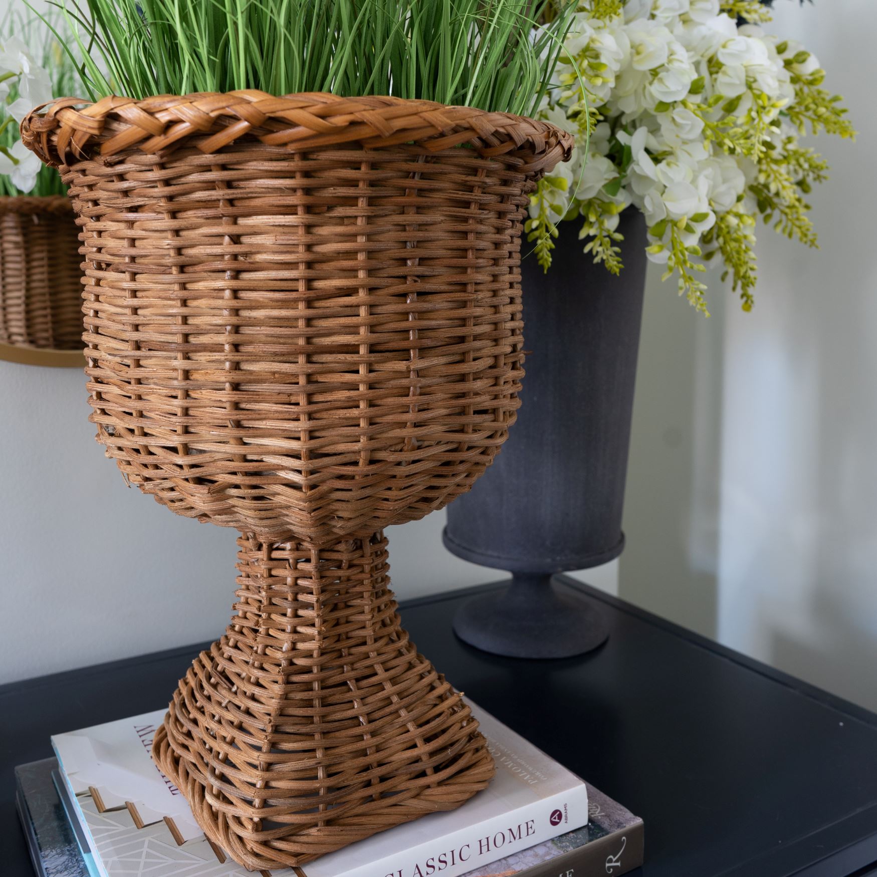 Rattan Urn Vases, Planters & Jars 
