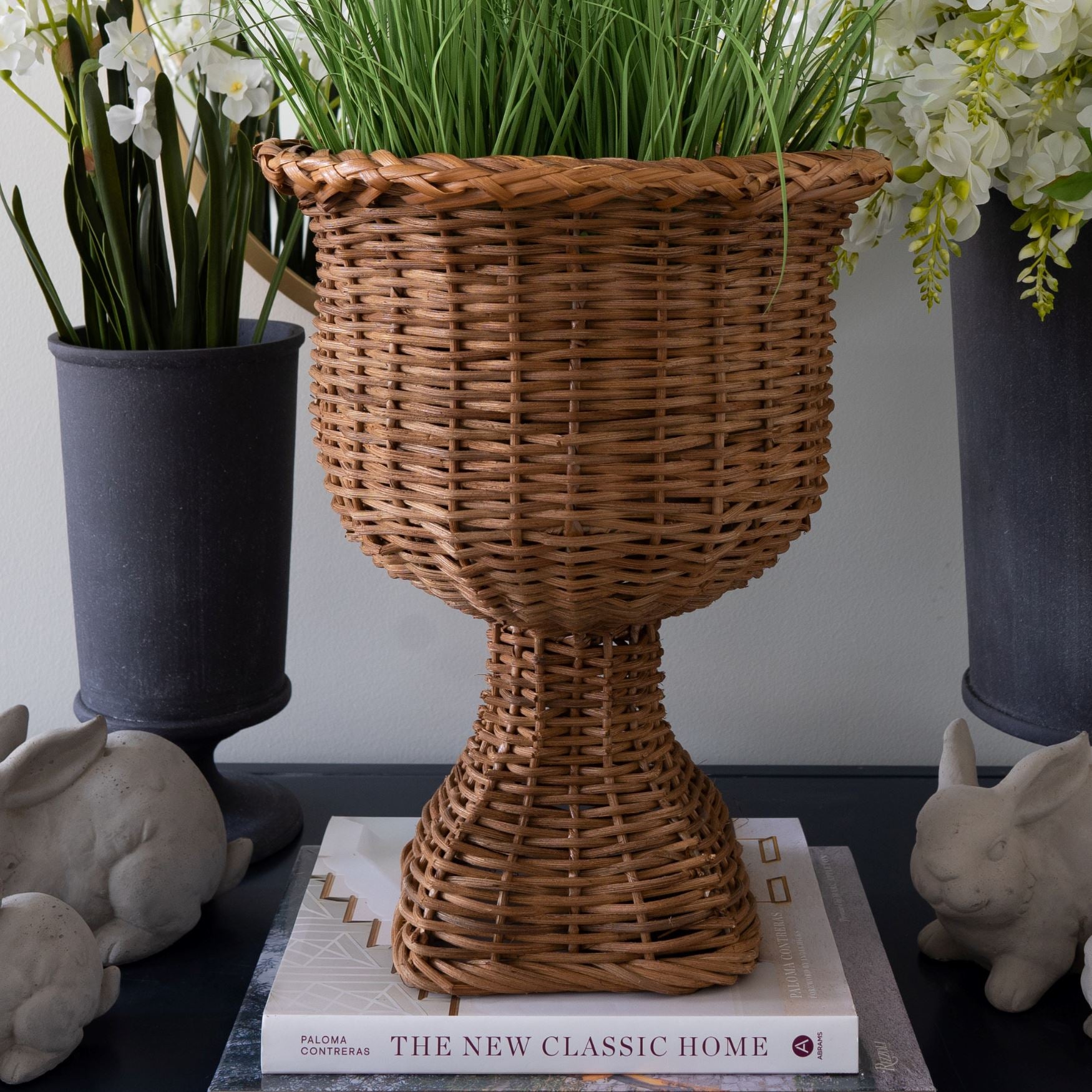 Rattan Urn Vases, Planters & Jars 
