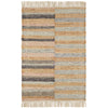 Ravel Stripe Blue Handwoven Wool Rug Rugs 