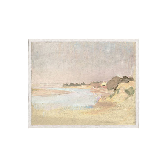 Raw Canvas Series- On the River Framed Art Canvas on Board- Medium 