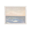 Raw Canvas Series- View from the Sea Framed Art Canvas on Board- Small 
