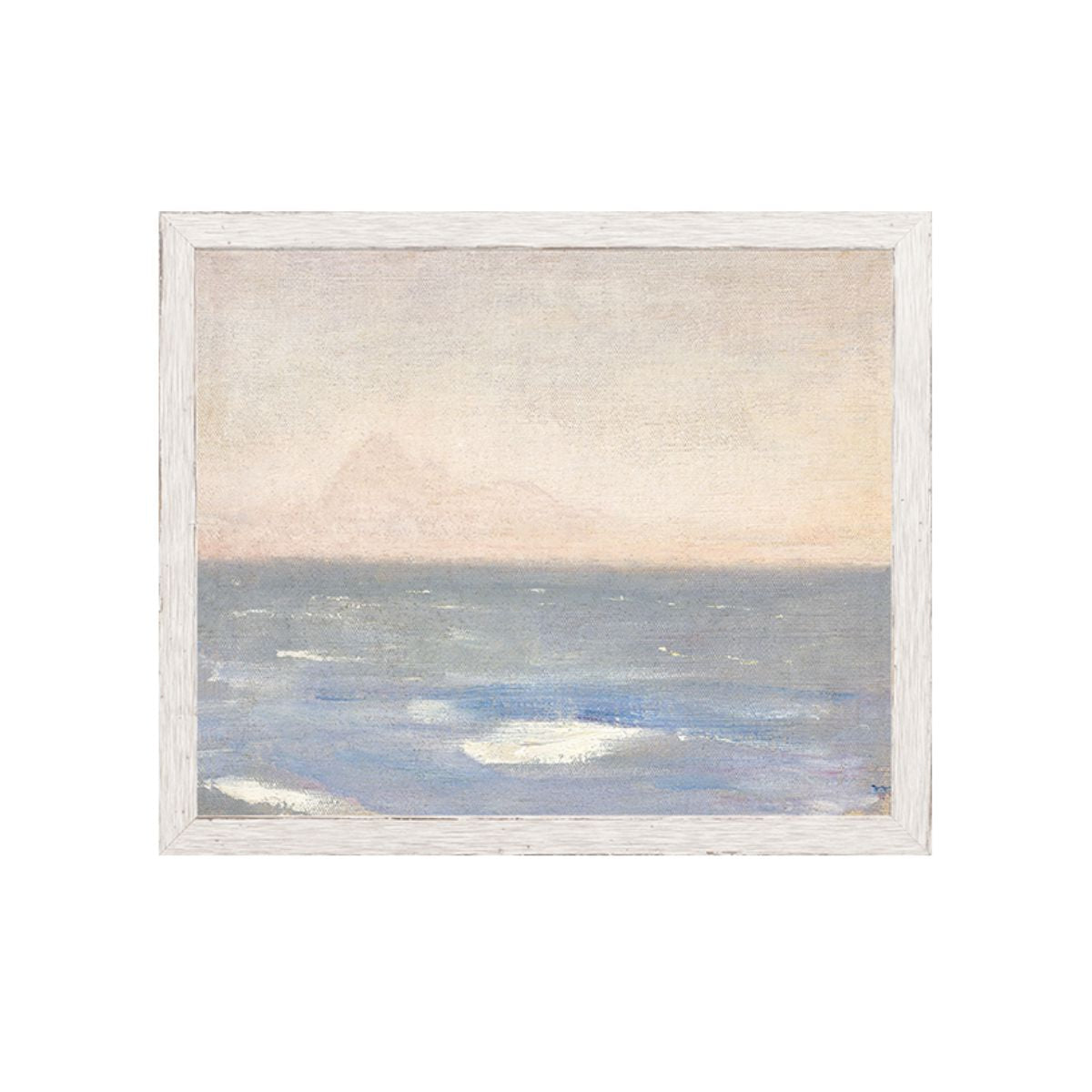 Raw Canvas Series- View from the Sea Framed Art Canvas on Board- Small 