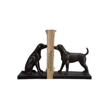 Resin Dog Bookends Books 