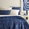 Resist Dot Indigo Sham Coverlet Sham 