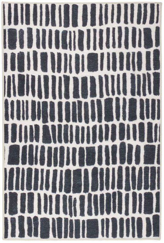 Roark Charcoal Machine Washable Rug Machine Washable Rug 