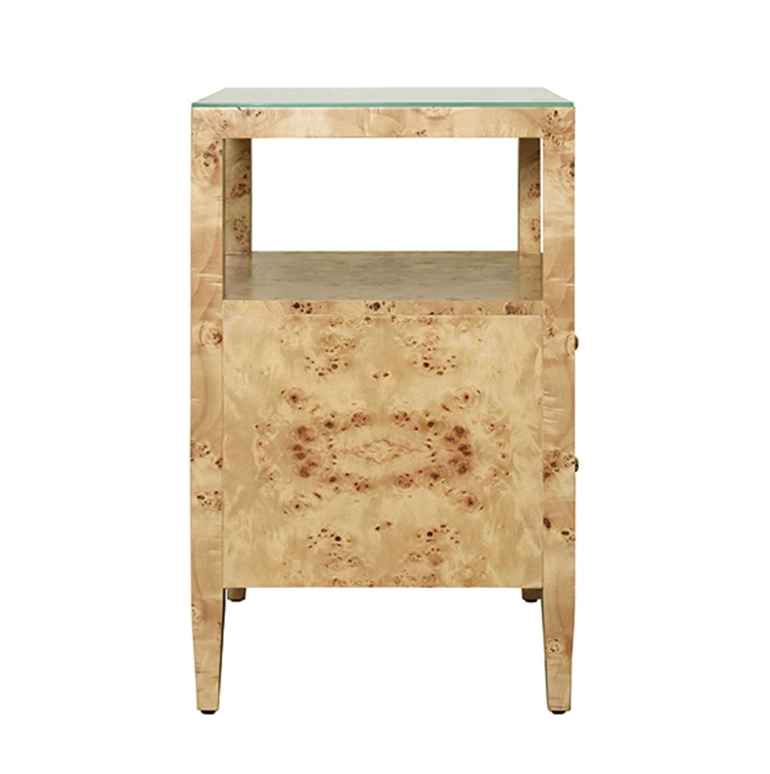 Roscoe Burl Wood Side Table Accent Tables 