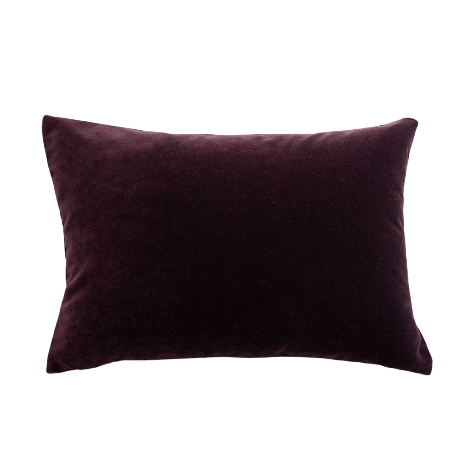 Royal Velvet Lumbar Pillow - Eggplant Pillows 