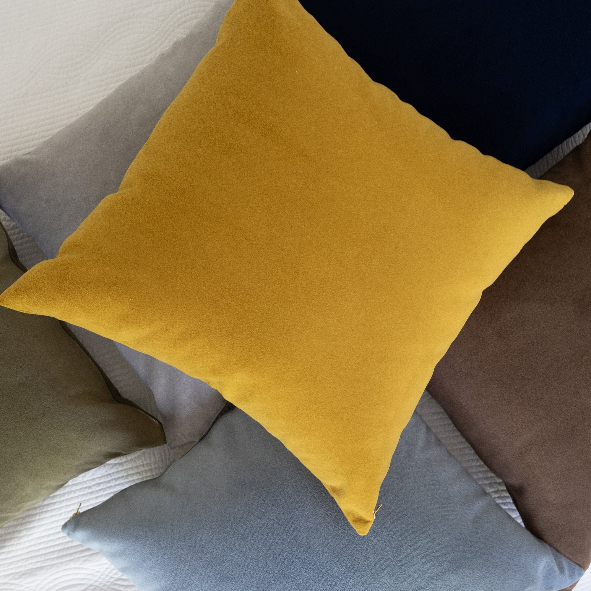 Royal Velvet Pillow - Ochre 20" Pillows 
