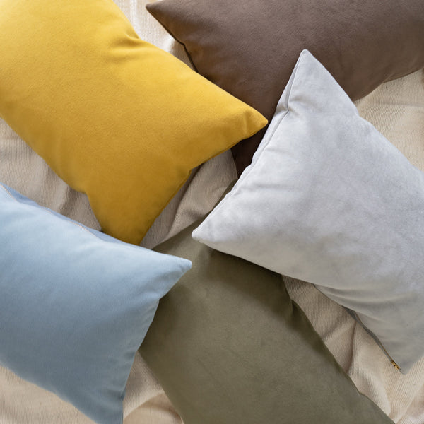 Royal Velvet Pillow Ochre Rainsford Company
