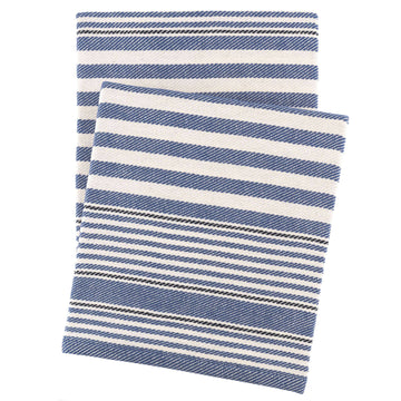 Rugby Stripe Denim Throw