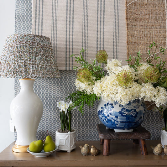 Sadie Ceramic Table Lamp Base - Bone Tables Lamps 