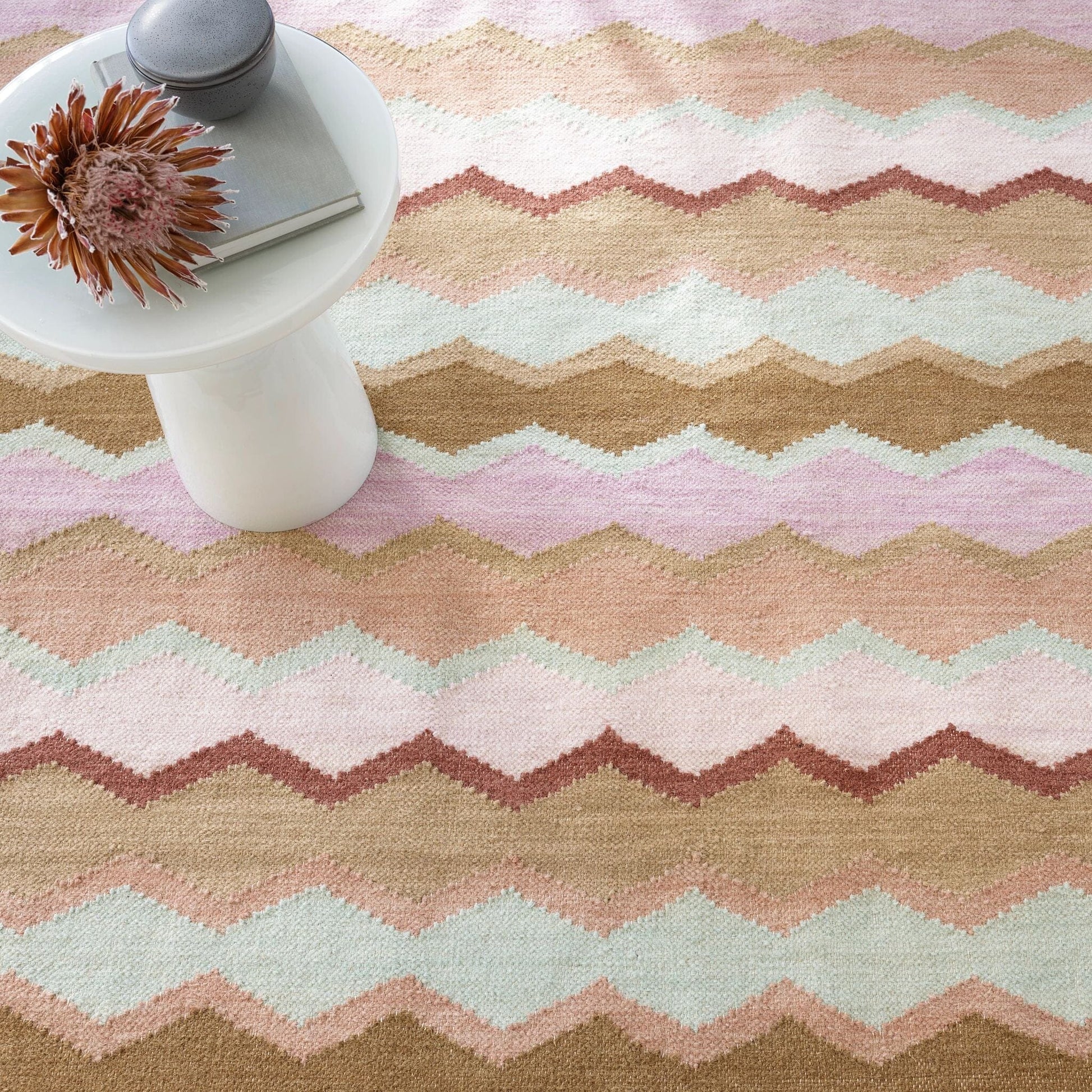 Safety Net Earth Handwoven Wool Rug Rugs 