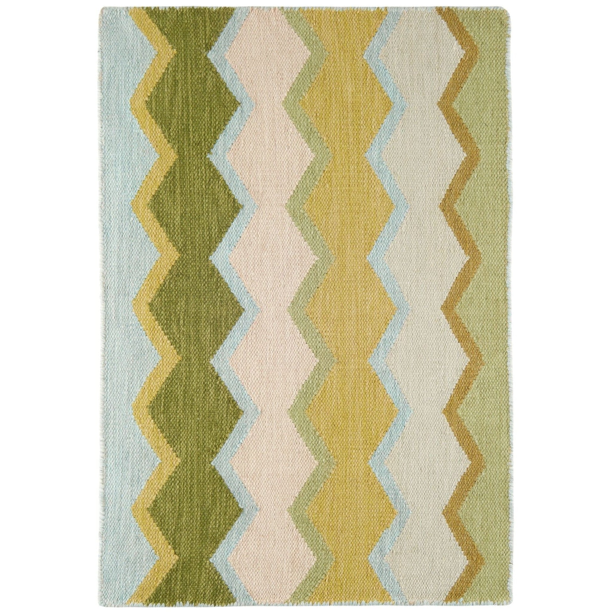 Safety Net Green Handwoven Indoor/Outdoor Rug Rugs 