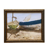 Sailboats on Sand Vintage Print Framed Art 