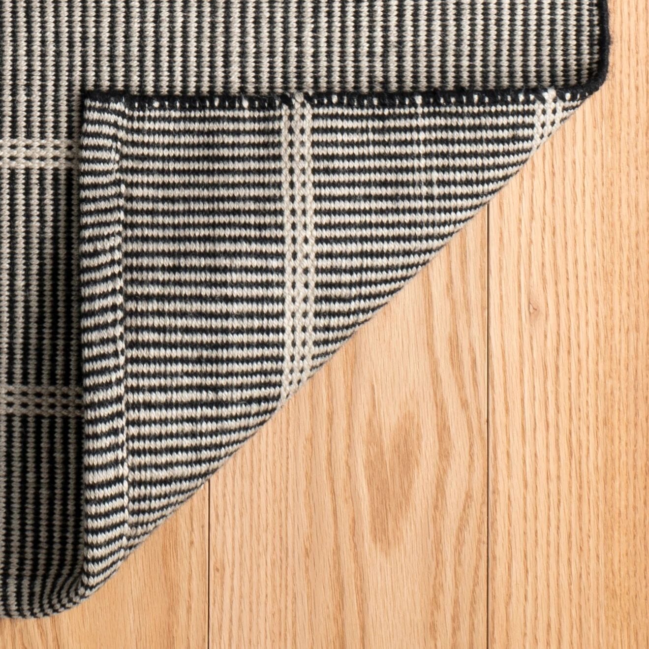 Samson Black Handwoven Indoor/Outdoor Rug Rugs 
