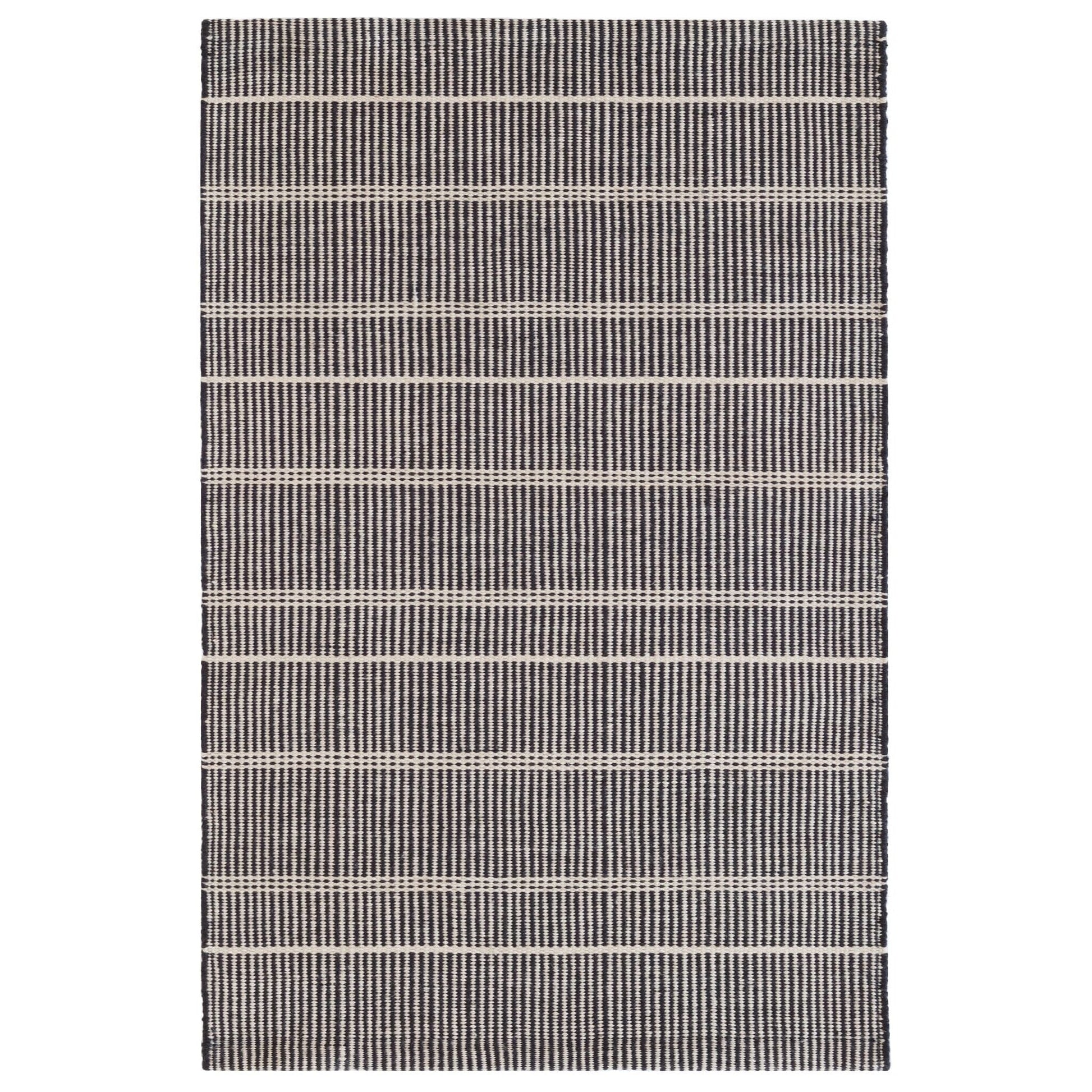 Samson Black Handwoven Indoor/Outdoor Rug Rugs 