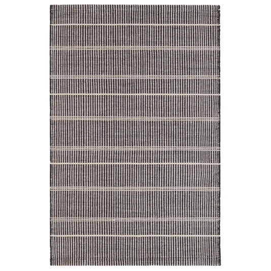Samson Black Handwoven Indoor/Outdoor Rug Rugs 
