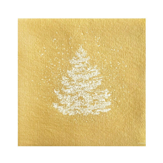 Sapin Roi Des Forets Or- Paviot Cocktail Napkin Kitchen 
