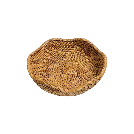 Scalloped Round Basket Baskets & Trays 