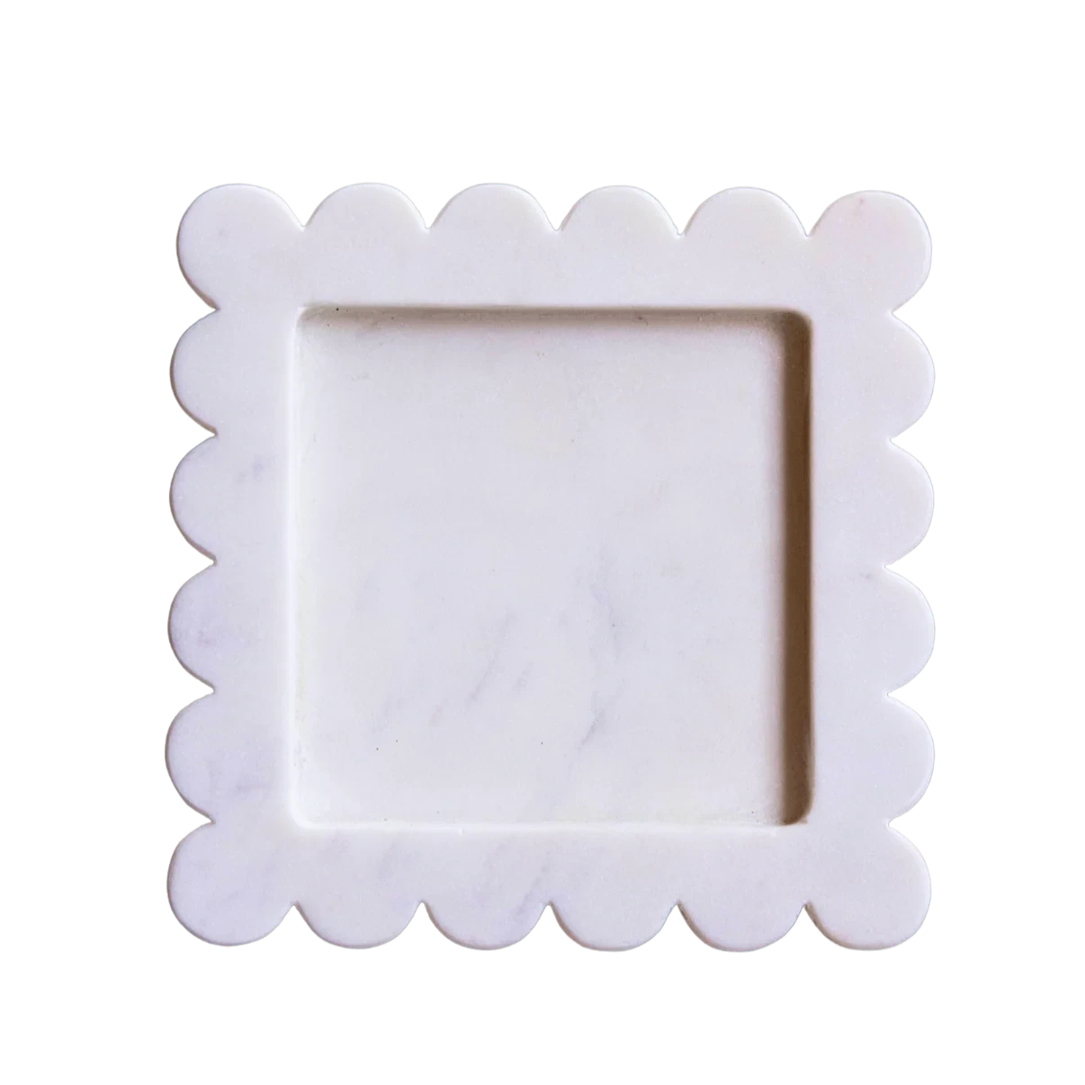 Scalloped Square Tray Kitchen 