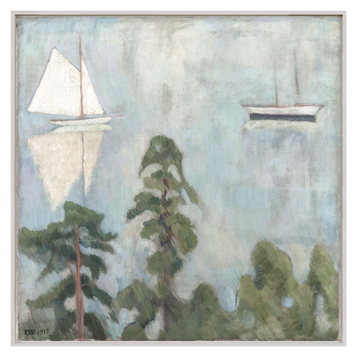 Scenic Prospect C. 1915 Framed Art Framed Canvas 