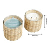 Sea Grass 2 Wick Handwoven Candle 