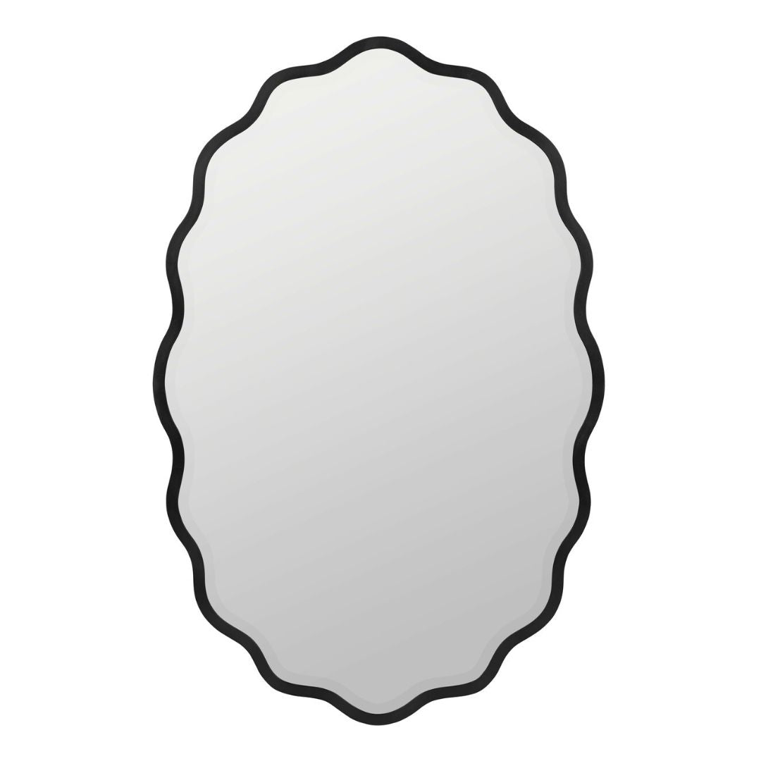 Serafina Black Wall Mirror Mirrors 