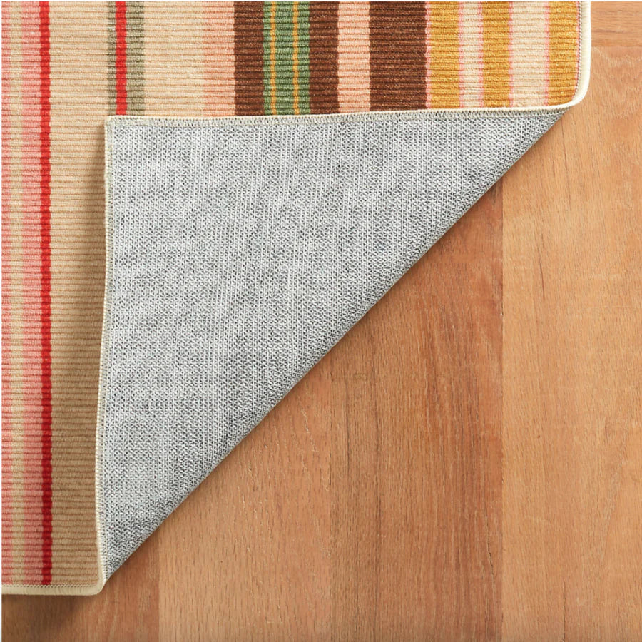 Sienna Stripe Multi Machine Washable Rug WASHABLE 