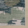 Sierro Modern Abstract Machine Washable Rug - Green Rugs 
