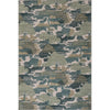 Sierro Modern Abstract Machine Washable Rug - Green Rugs 