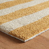 Silas Stripe Gold Hand Micro Hooked Wool Rug Rugs 