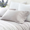 Silken Solid Grey Pillowcases (Pair) Pillowcases 