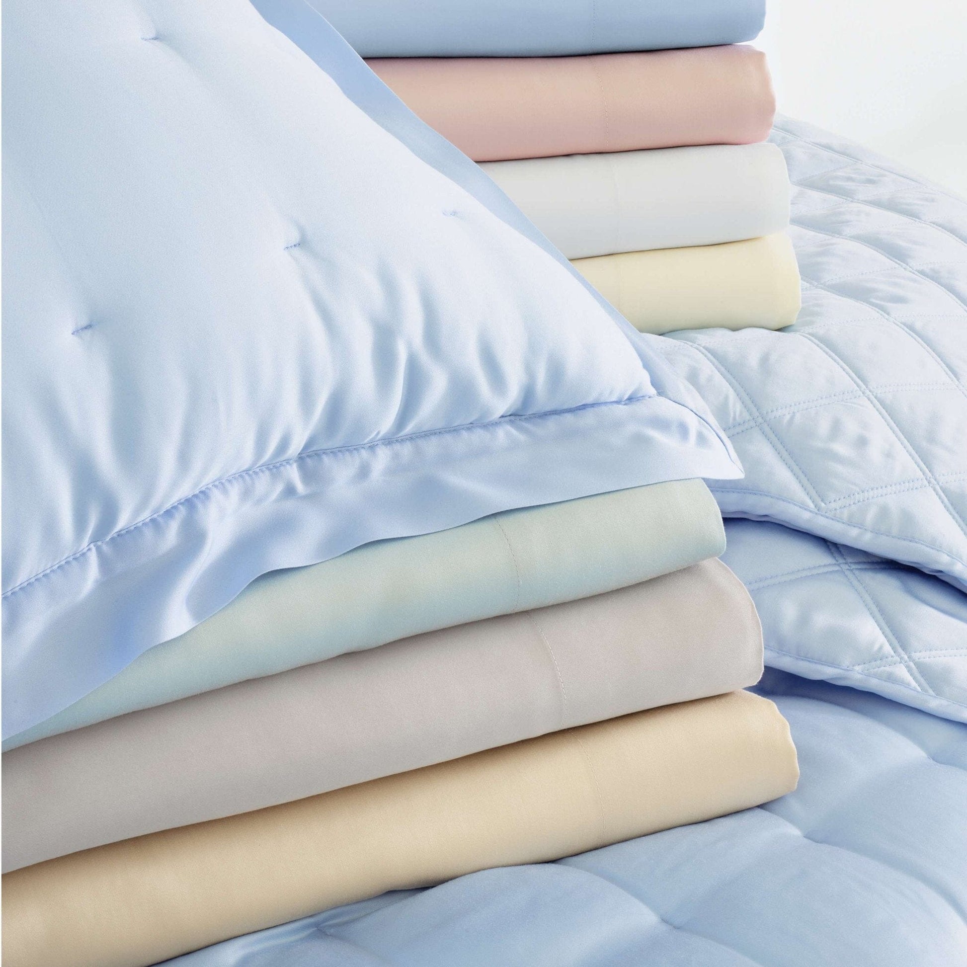 Silken Solid Ivory Pillowcases Pillowcases 