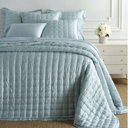 Silken Solid Robin's Egg Blue Pillowcases Pillowcases 