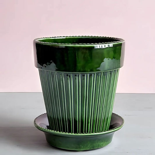 Simona Pot - Green Vases & Planters 