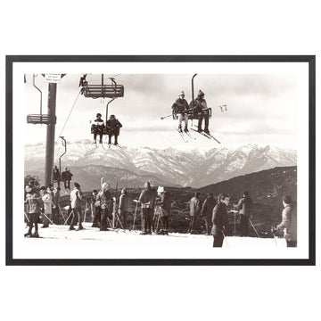 Ski Summit C. 1966 Framed Art 