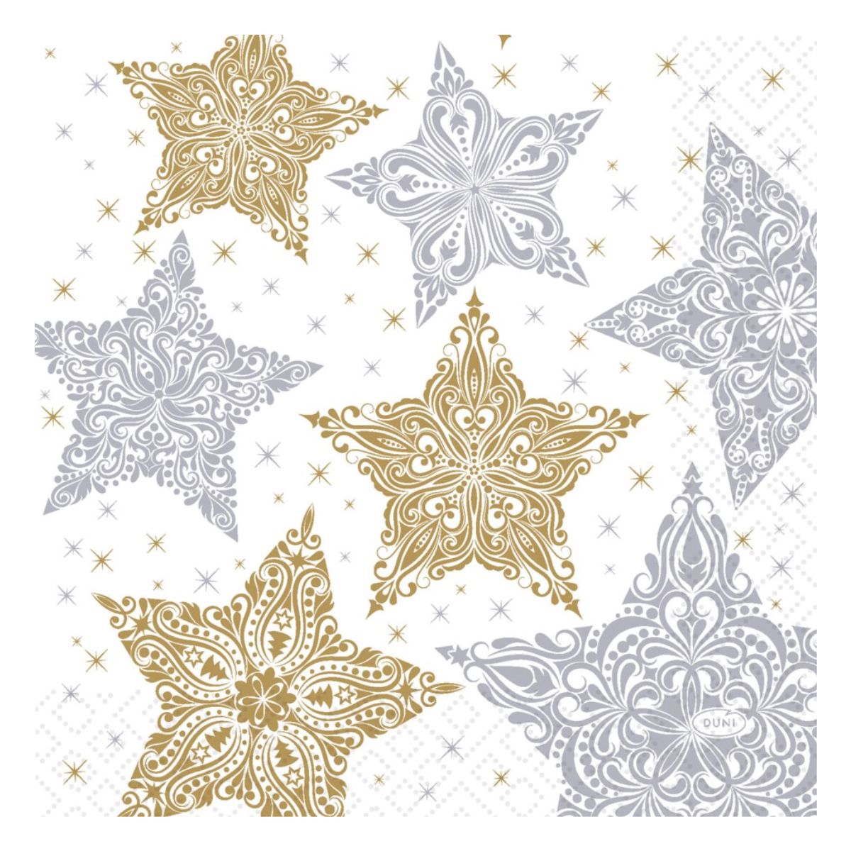Snowstars White- Luncheon Napkin Kitchen 