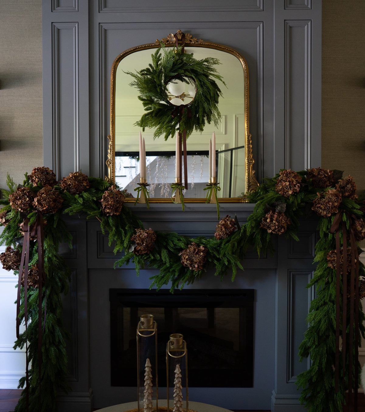 Spruce and Cedar Wreath - 18" Greenery 