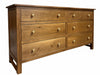 Stage Coach Dresser - Wide Cabinets & Chests 