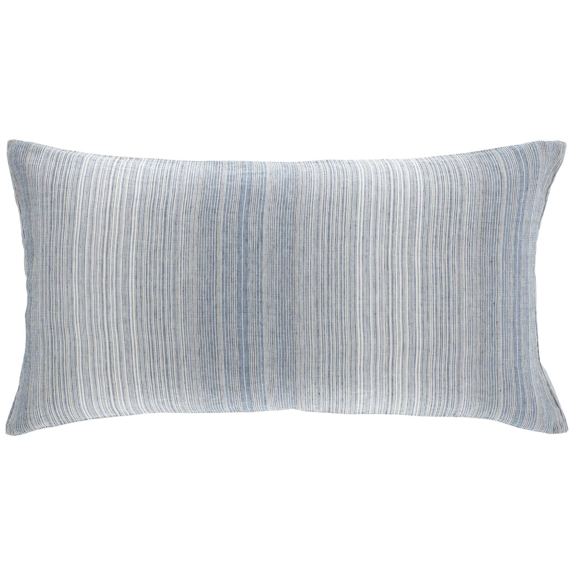 Sterling Stripe Linen Blue Sham Duvet Sham 