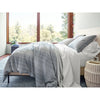 Sterling Stripe Linen Blue Sham Duvet Sham 