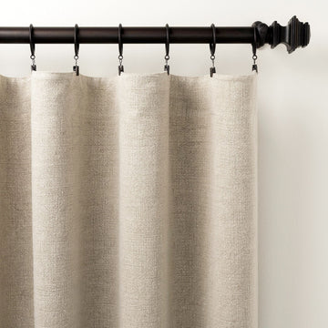 Stone Washed Linen Natural Curtain Panel Curtain Panel 