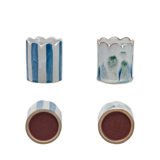 Stoneware Matchstick Holder with Striker Candles & Home Fragrance 