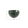 Stoneware Ribbed Bowl, Green Kitchen 