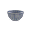 Stoneware Ribbed Bowl- Light Blue Kitchen 