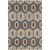 Stowe Hand Micro Hooked Wool Rug - Blue Rugs 