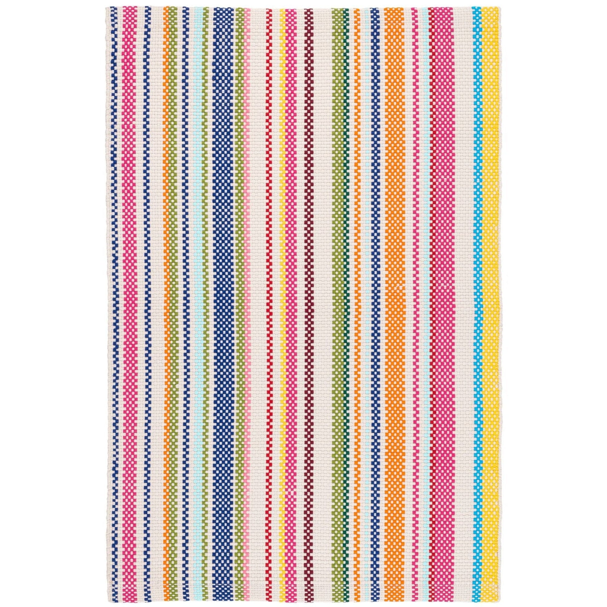 Summer Stripe Handwoven Indoor/Outdoor Rug - Multi Rugs 