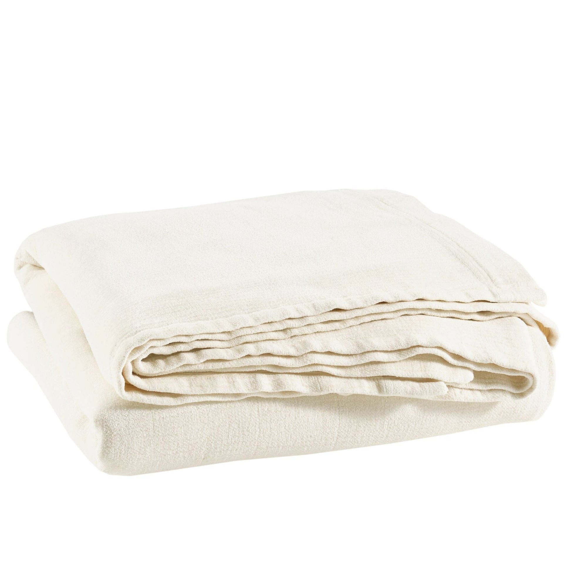 Sumptuous Chenille Ivory Coverlet Comforters, Quilts & Coverlets 